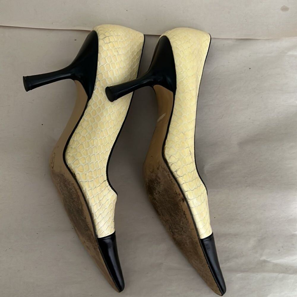 CHANEL VINTAGE SNAKESKIN PUMPS‎ SIZE 8 - Picture 3 of 8